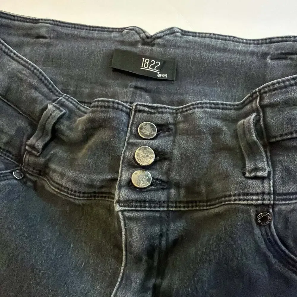 1822 Women's Black Denim Jegging Jeans Size 14